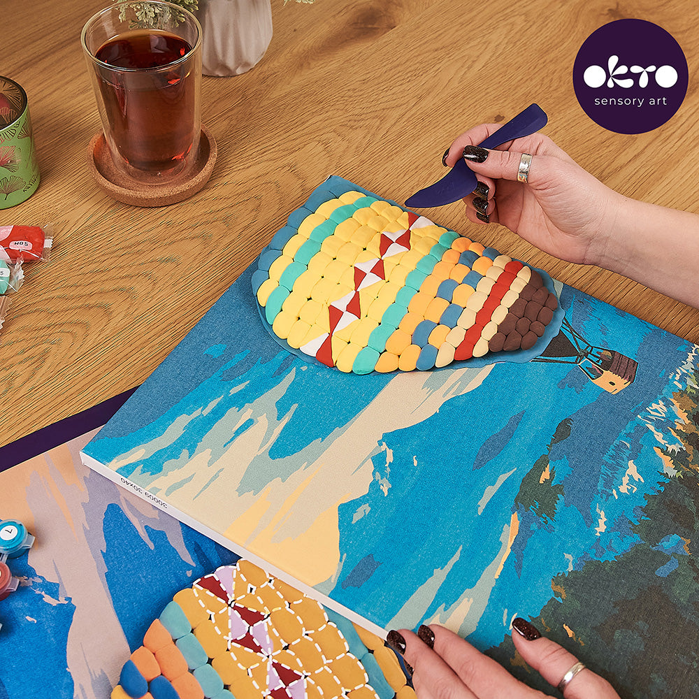 3D Modeling+Painting Kit 30x40cm - Hot Air Balloon Flight