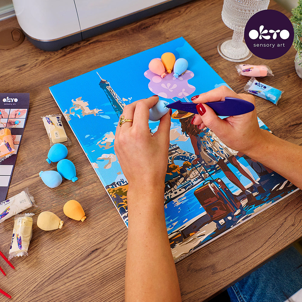 3D Modeling+Painting Kit 30x40cm - Greetings from Paris