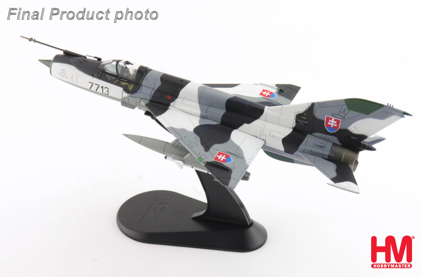 1/72 MIG-21MF "Slovak Air Force" 7713 4th Flight Sliac Airbase 1999