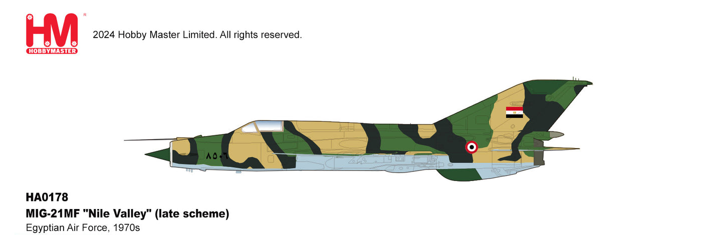 1/72 MIG-21MF "Nile Valley" (late scheme) Egyptian Air Force 1970s