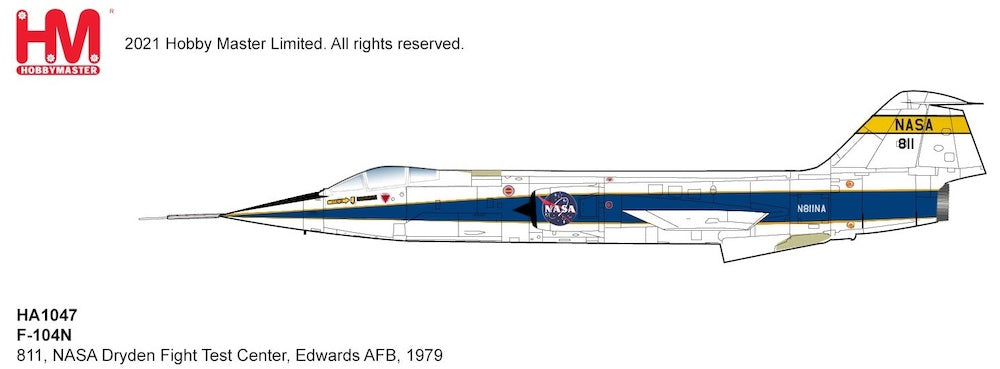 1/72 F-104N 811 NASA Dryden Flight Test Center Edwards AFB 1979