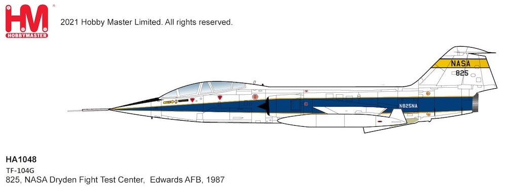 1/72 F-104N 825 NASA Dryden Flight Test Center Edwards AFB 1987