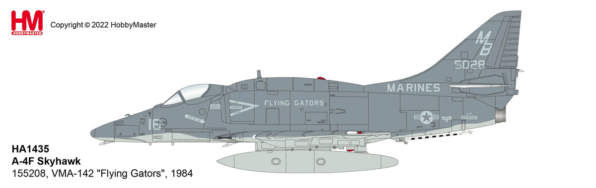 1/72 A-4F Skyhawk 155208 VMA-142 "Flying Gators" 1984