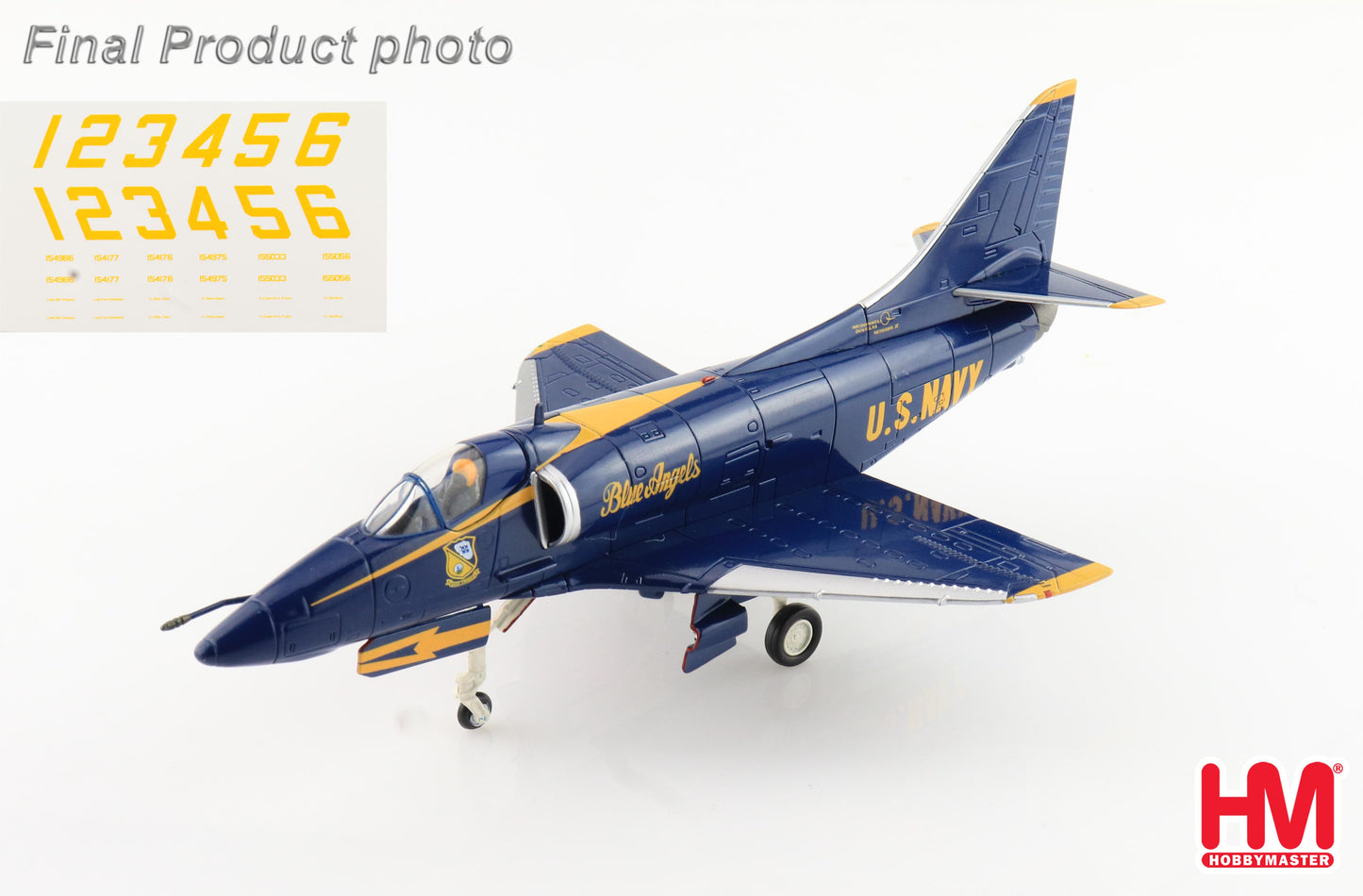 1/72 A-4F "Blue Angels" US Navy 1979 season (with No.1 to No.6 Airplanes Decal)