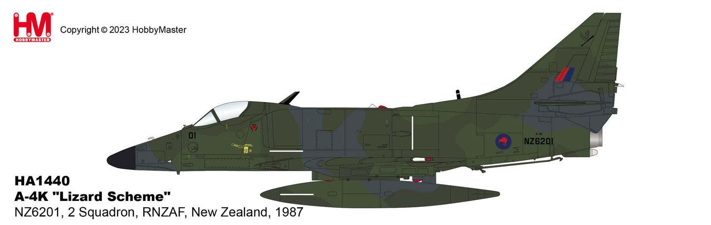 1/72Â A-4K "Lizard Scheme" NZ6201 2 Squadron RNZAF New Zealand 1987
