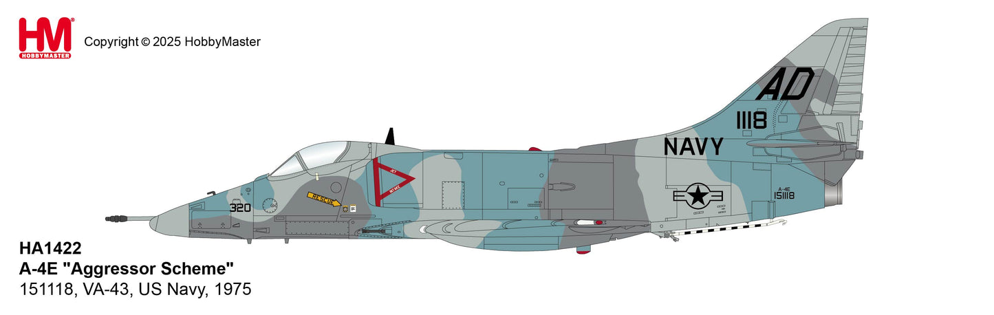 1/72 A-4E "Aggressor Scheme" 151118 VA-43 US Navy 1975