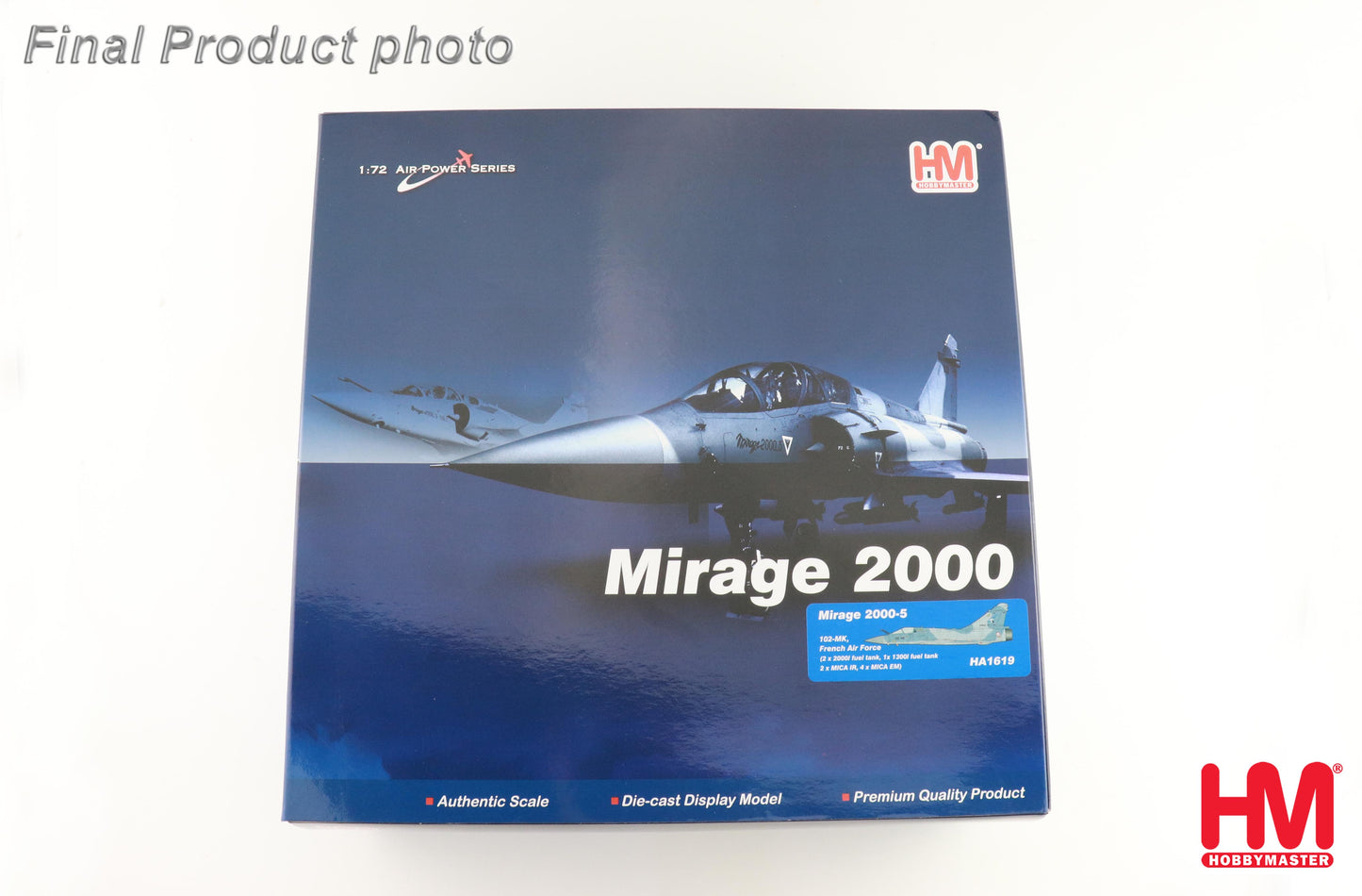 1/72 Mirage 2000-5 102-MK, French Air Force (2 x 2000l Fuel Tank, 1x 1300l Fuel Tank 2 x MICA IR, 4 x MICA EM)