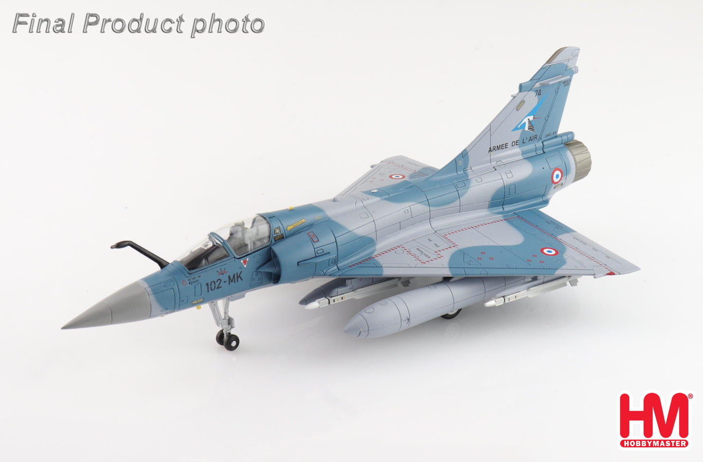 1/72 Mirage 2000-5 102-MK, French Air Force (2 x 2000l Fuel Tank, 1x 1300l Fuel Tank 2 x MICA IR, 4 x MICA EM)