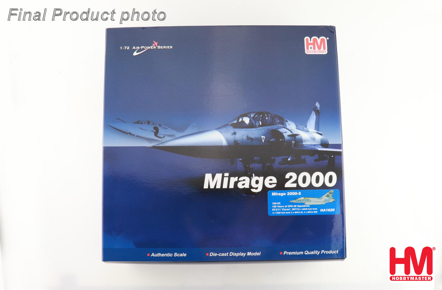 1/72 Mirage 2000-5 188-EF, 100 Years of SPA 88 Squadron, EC3/11 "Corse", 2017 (2 x 2000l Fuel Tank, 1x 1300l Fuel Tank 2 x MICA IR, 4 x MICA EM)