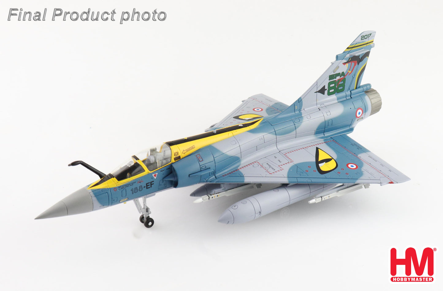 1/72 Mirage 2000-5 188-EF, 100 Years of SPA 88 Squadron, EC3/11 "Corse", 2017 (2 x 2000l Fuel Tank, 1x 1300l Fuel Tank 2 x MICA IR, 4 x MICA EM)