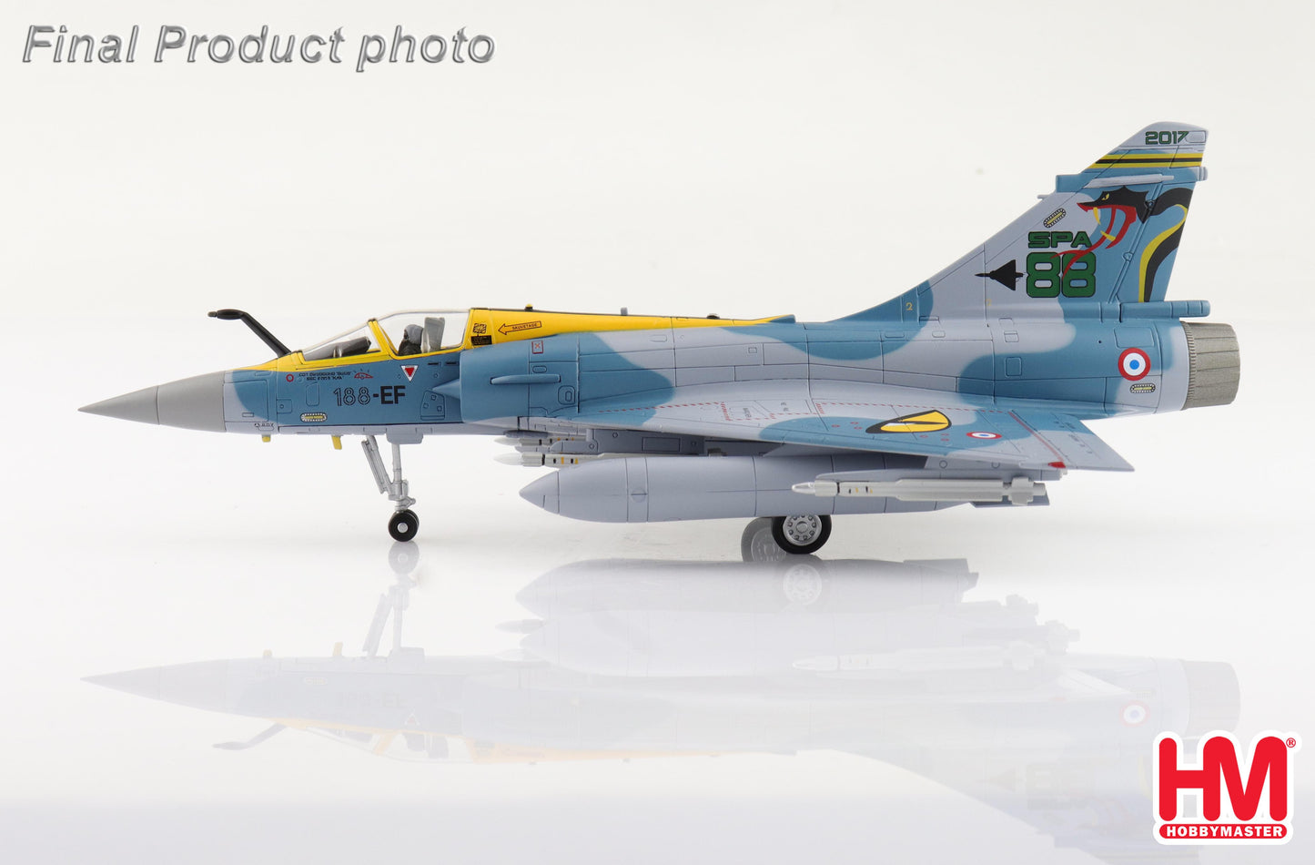 1/72 Mirage 2000-5 188-EF, 100 Years of SPA 88 Squadron, EC3/11 "Corse", 2017 (2 x 2000l Fuel Tank, 1x 1300l Fuel Tank 2 x MICA IR, 4 x MICA EM)