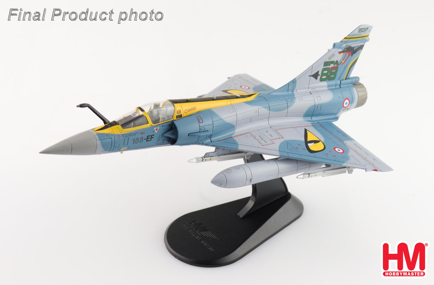 1/72 Mirage 2000-5 188-EF, 100 Years of SPA 88 Squadron, EC3/11 "Corse", 2017 (2 x 2000l Fuel Tank, 1x 1300l Fuel Tank 2 x MICA IR, 4 x MICA EM)