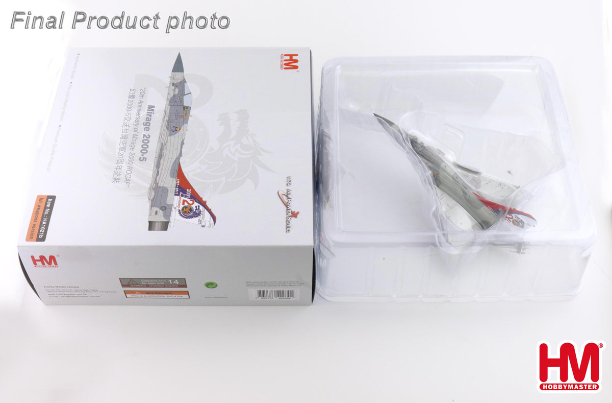 1/72 Mirage 2000-5 "20th Anniversary of Mirage 2000 ROCAF" (with 2x Magic, 4 x Mica Missiles, 2 x 1700L Fuel Tanks, 1 x center Fuel Tank)