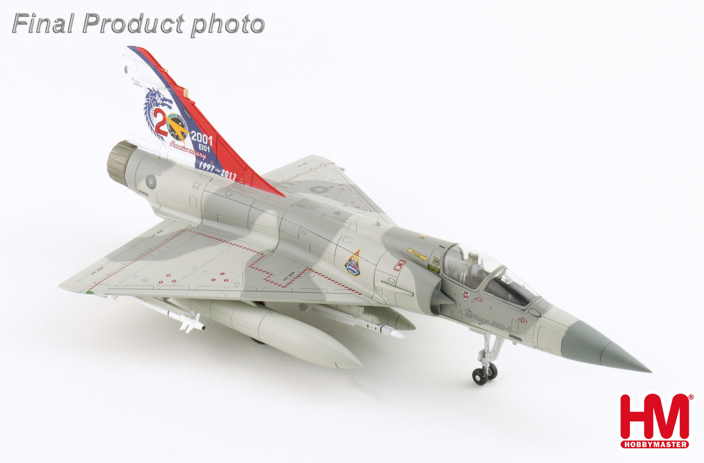1/72 Mirage 2000-5 "20th Anniversary of Mirage 2000 ROCAF" (with 2x Magic, 4 x Mica Missiles, 2 x 1700L Fuel Tanks, 1 x center Fuel Tank)