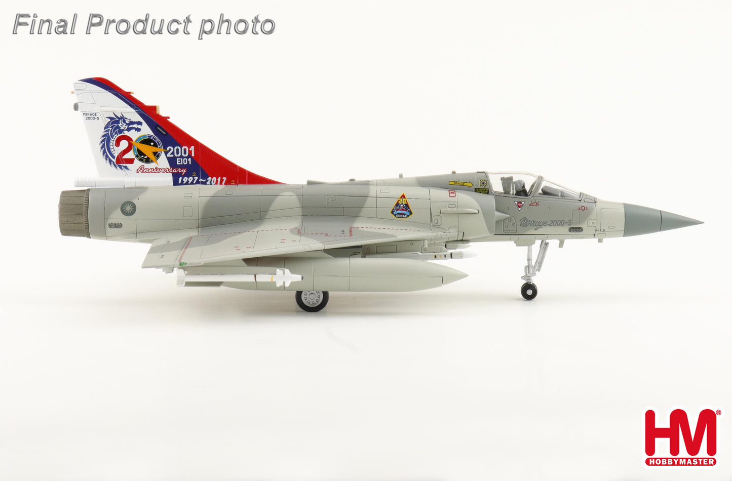 1/72 Mirage 2000-5 "20th Anniversary of Mirage 2000 ROCAF" (with 2x Magic, 4 x Mica Missiles, 2 x 1700L Fuel Tanks, 1 x center Fuel Tank)