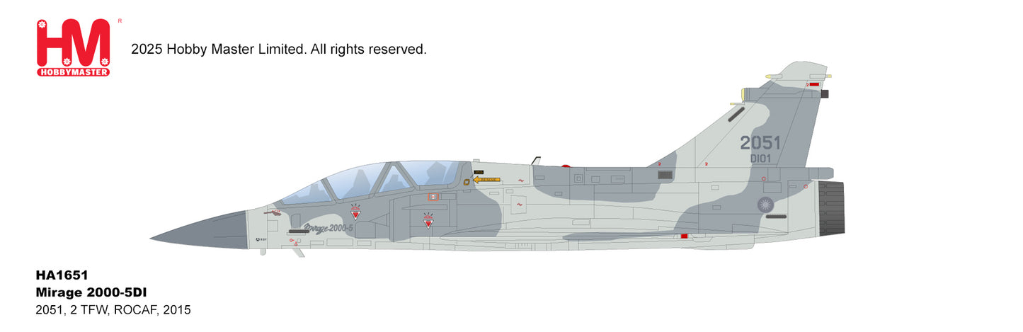 1/72 Mirage 2000-5DI 2051/DI01, 2nd TFW, ROCAF, 2014
