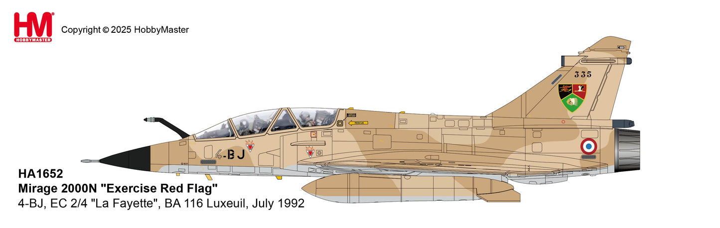 1/72 Mirage 2000N "Exercise Red Flag" 4-BJ, EC 2/4 "La Fayette", BA 116 Luxeuil, July 1992