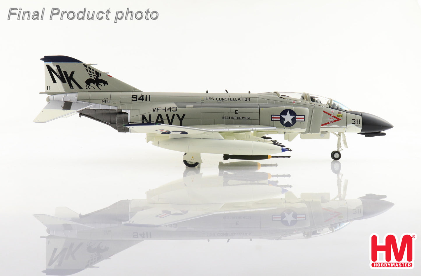1/72 F-4B Phantom II 149411 VF-143 "Pukin Dogs" USS Constellation 1967