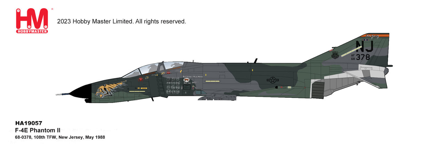 1/72Â F-4E Phantom II 68-0378 108th TFW New Jersey May 1988