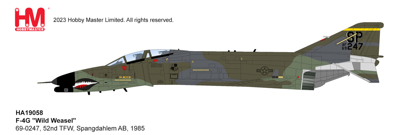 1/72Â F-4G "Wild Weasel" 69-0247 52nd TFW Spangdahlem AB 1985