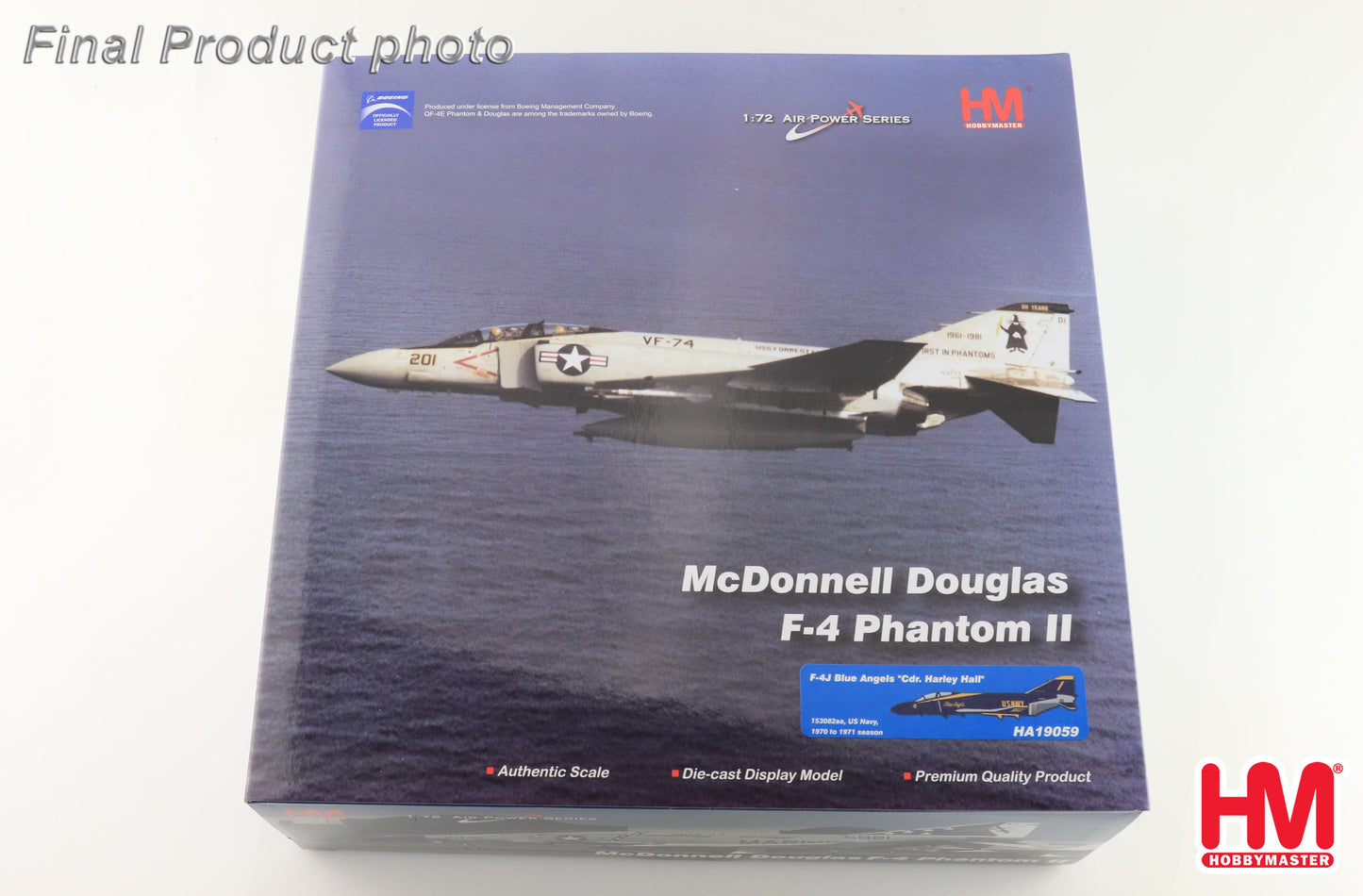 1/72 F-4J Blue Angels "Cdr. Harley Hall" 153812 Cdr Harley Hall & AMHI Guy Giuffrai US Navy 1970 to 1971