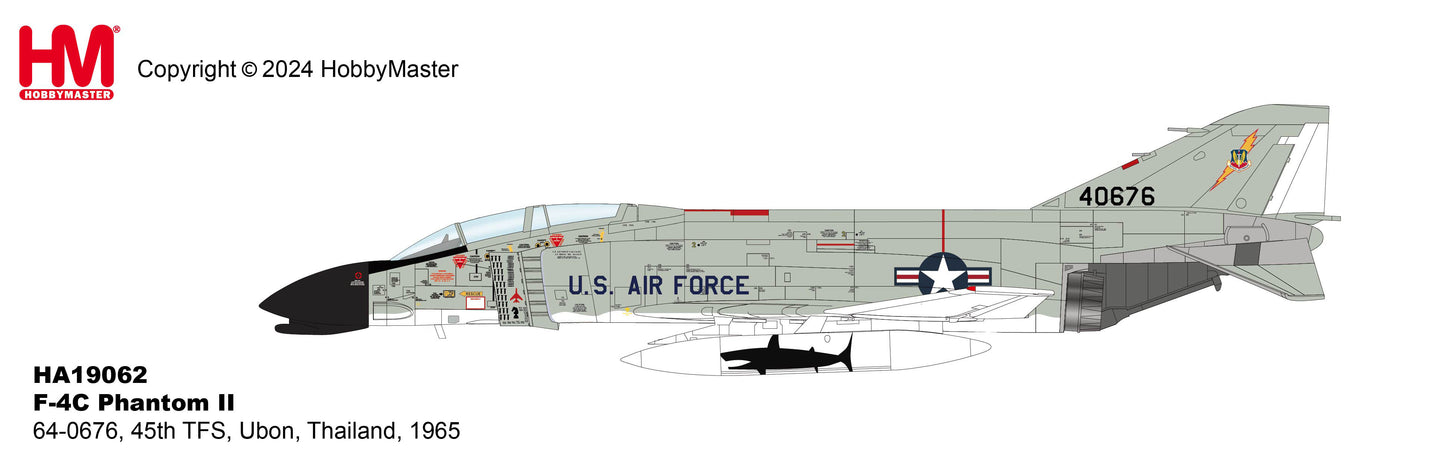 1/72 F-4C Phantom II 64-0676 45th TFS Ubon Thailand 1965