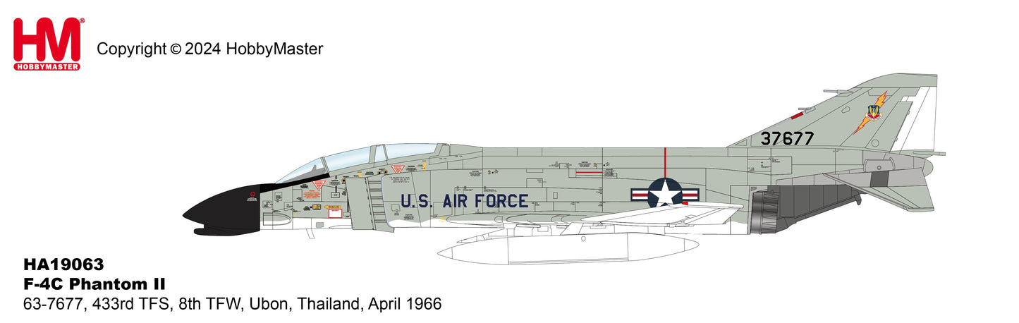 1/72 F-4C Phantom II 63-7677 433rd TFS 8th TFW Ubon Thailand April 1966