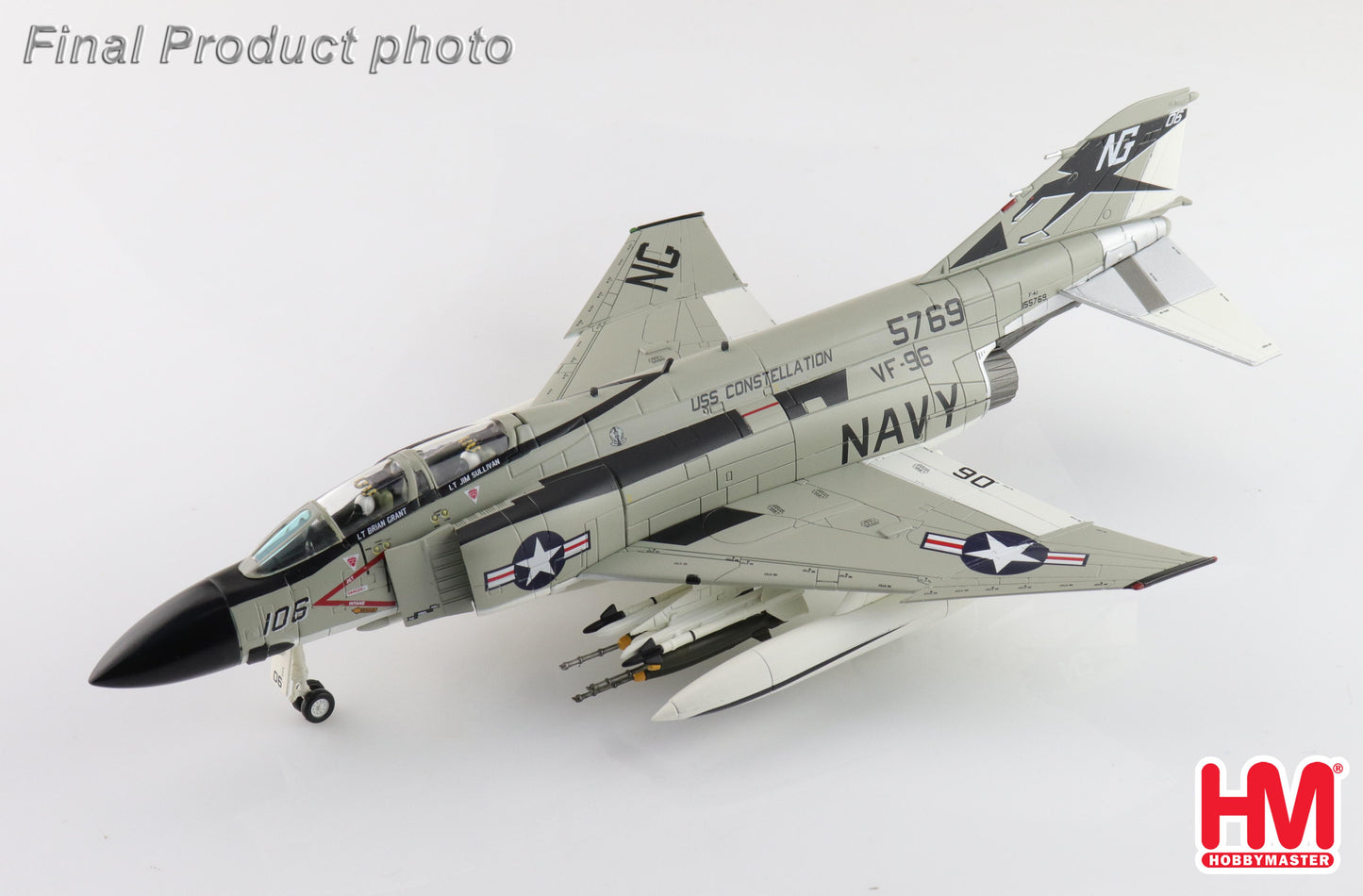 1/72 F-4J "Showtime 106" 155769 VF-96 USS Constellation May 1972