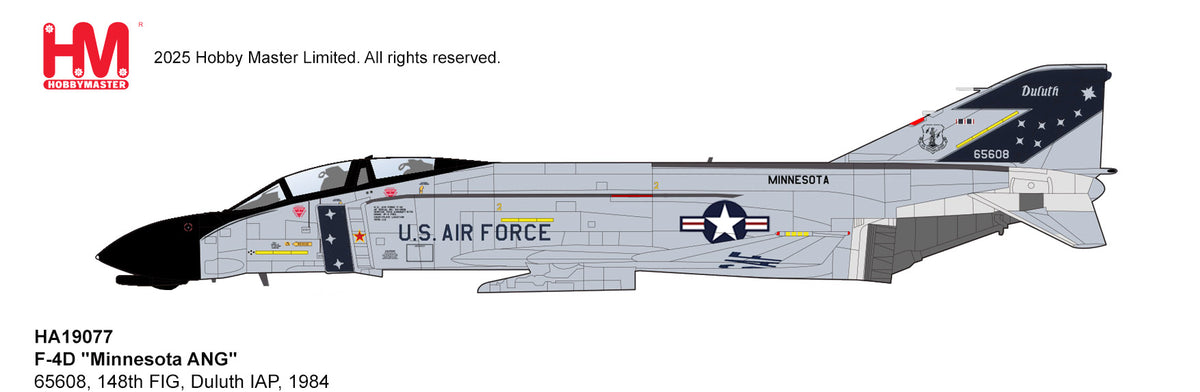 1/72 F-4D "Minnesota ANG" 65608 148th FIG Duluth IAP 1984