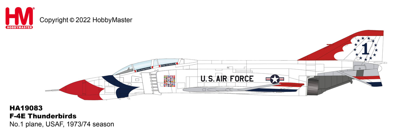 1/72 F-4E Thunderbirds No.1 plane USAF 1973/74 Season