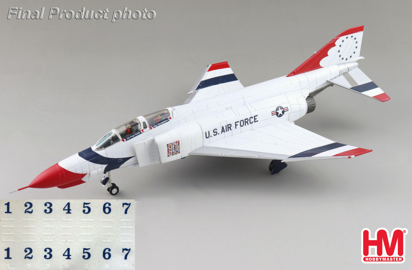 1/72 F-4E Thunderbirds USAF 1973/74 Season (with Decals for No.1 to 7 Planes)