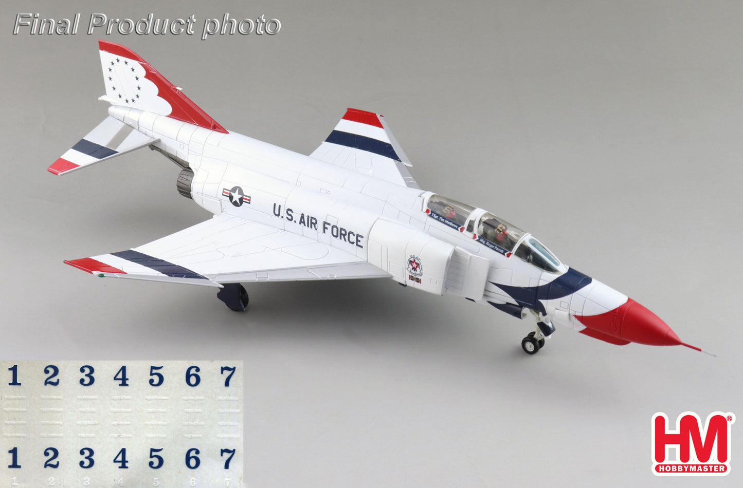 1/72 F-4E Thunderbirds USAF 1973/74 Season (with Decals for No.1 to 7 Planes)