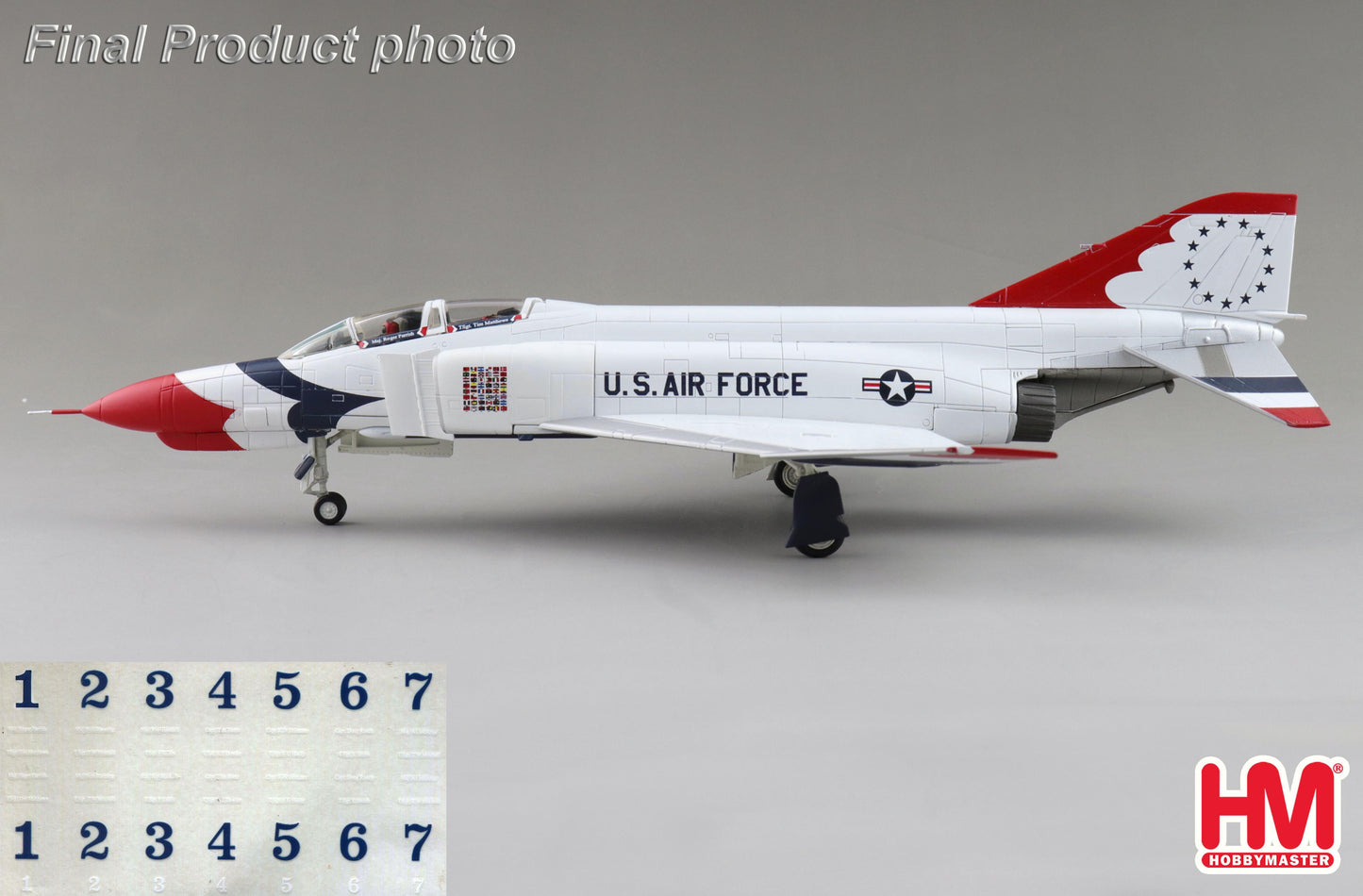 1/72 F-4E Thunderbirds USAF 1973/74 Season (with Decals for No.1 to 7 Planes)