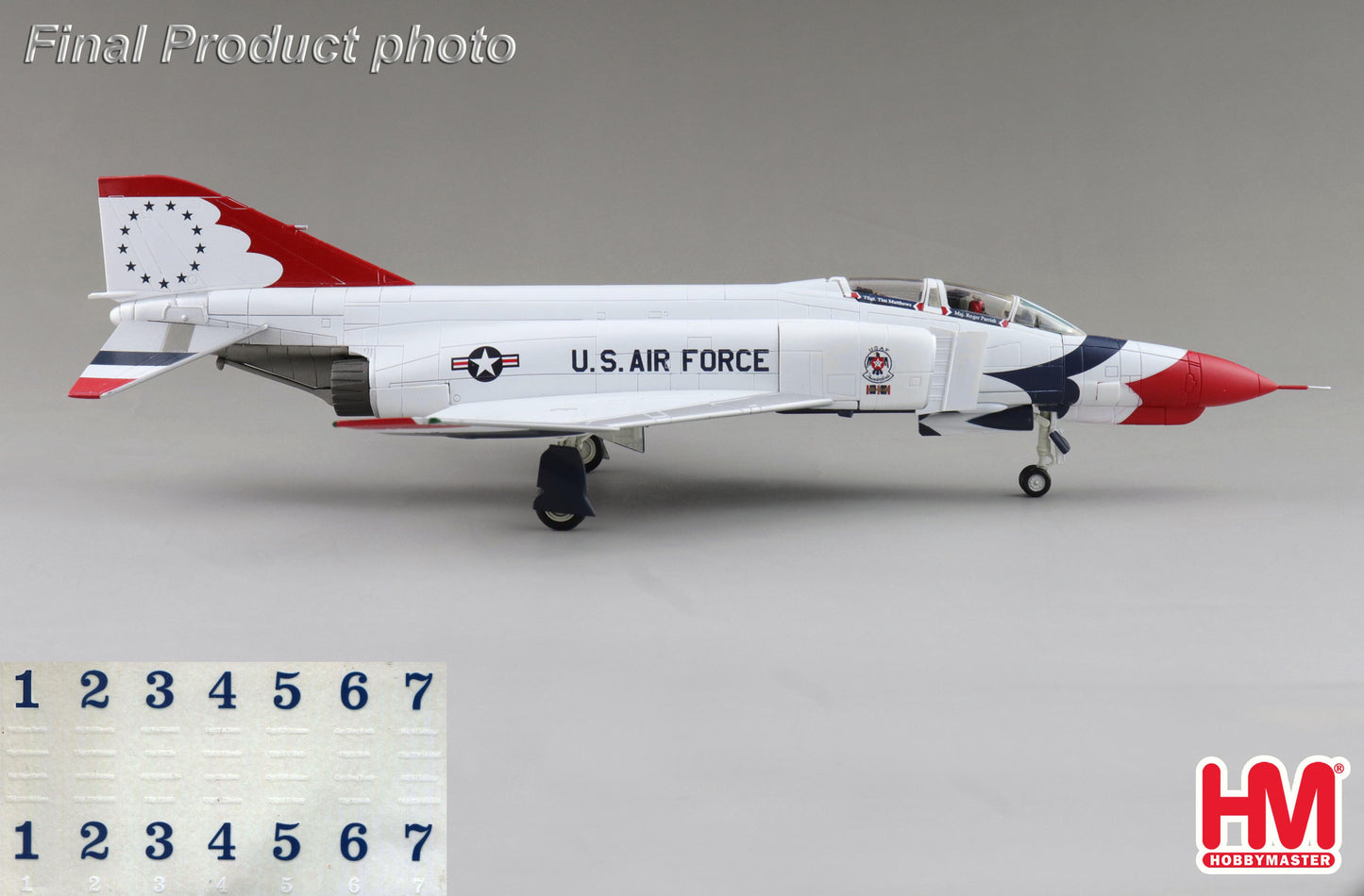1/72 F-4E Thunderbirds USAF 1973/74 Season (with Decals for No.1 to 7 Planes)