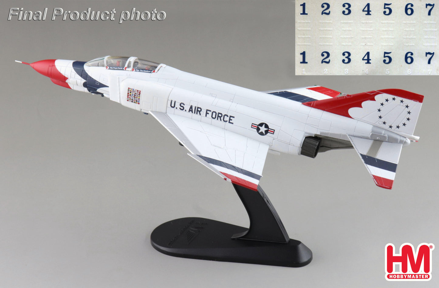 1/72 F-4E Thunderbirds USAF 1973/74 Season (with Decals for No.1 to 7 Planes)