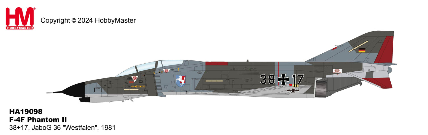 1/72 F-4F Phantom II 38+17 JaboG "Westfalen" 1981