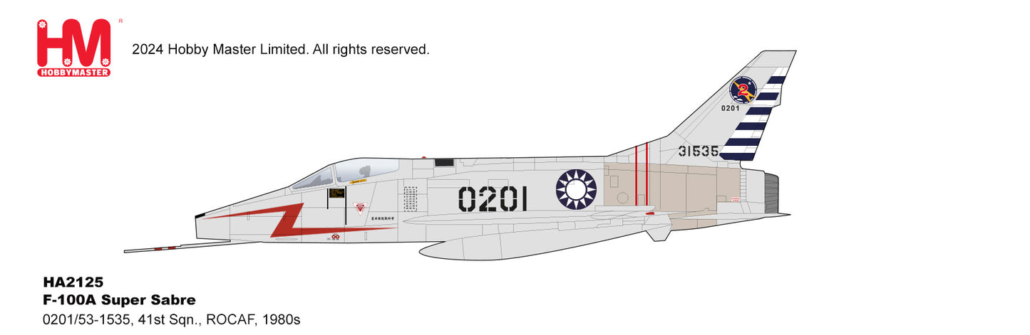 1/72 F-100D Super Sabre 020/51-1535 41st Sqn. ROCAF