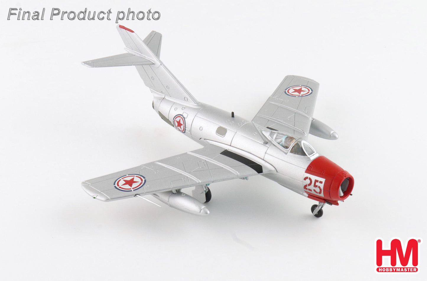 1/72 MIG-15bis Red 25 Chinese People's Volunteers Air Force North Korea 1950s (with Climbing Ladder)