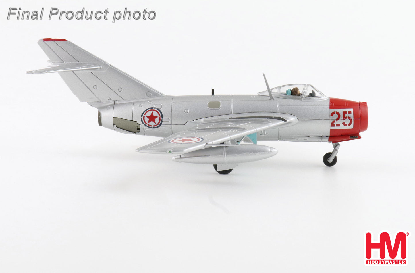 1/72 MIG-15bis Red 25 Chinese People's Volunteers Air Force North Korea 1950s (with Climbing Ladder)