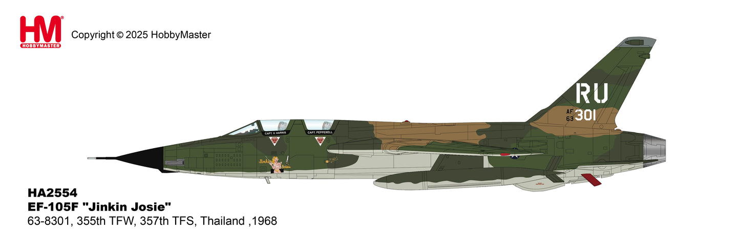 1/72 EF-105F "Jinkin Josie" 63-8301 355th TFW 357th TFS Thailand 1968