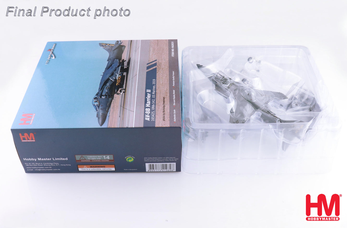 1/72Â AV-8B Harrier II 165425 VMA-542 US Marines 2019