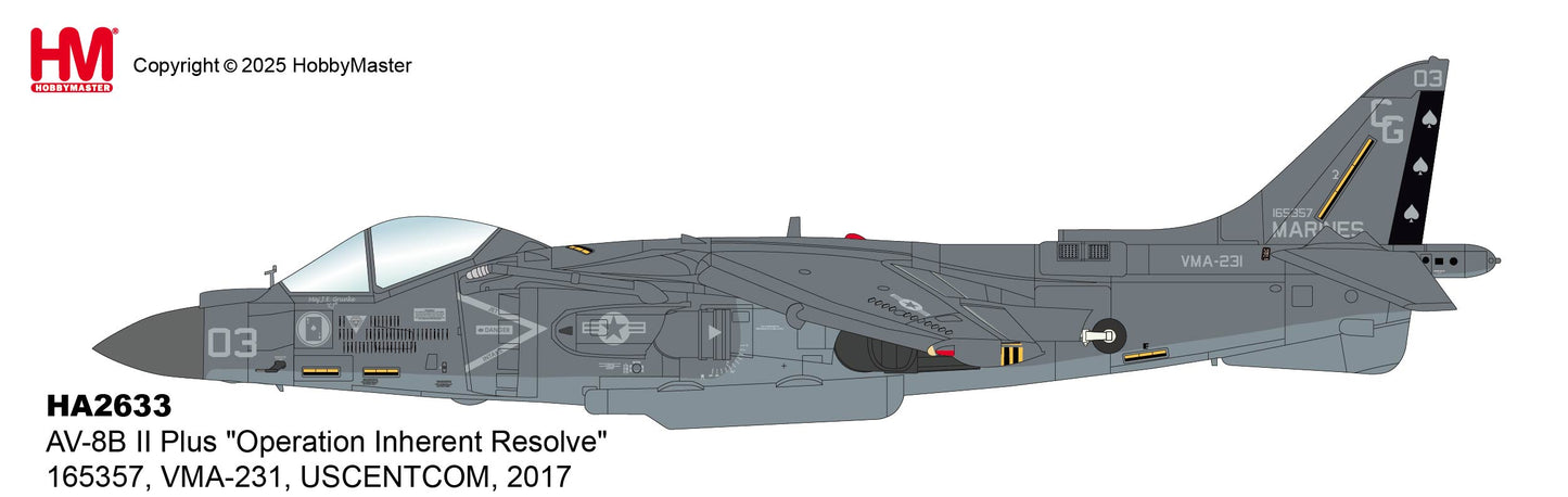 1/72 AV-8B II Plus "Operation Inherent Resolve" 165357 VMA-231 USCENTCOM 2017