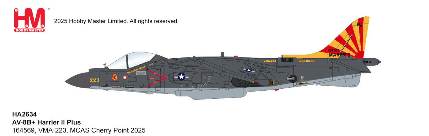 1/72 AV-8B+ Harrier II Plus 164569 VMA-223 MCAS Cherry Point 2025