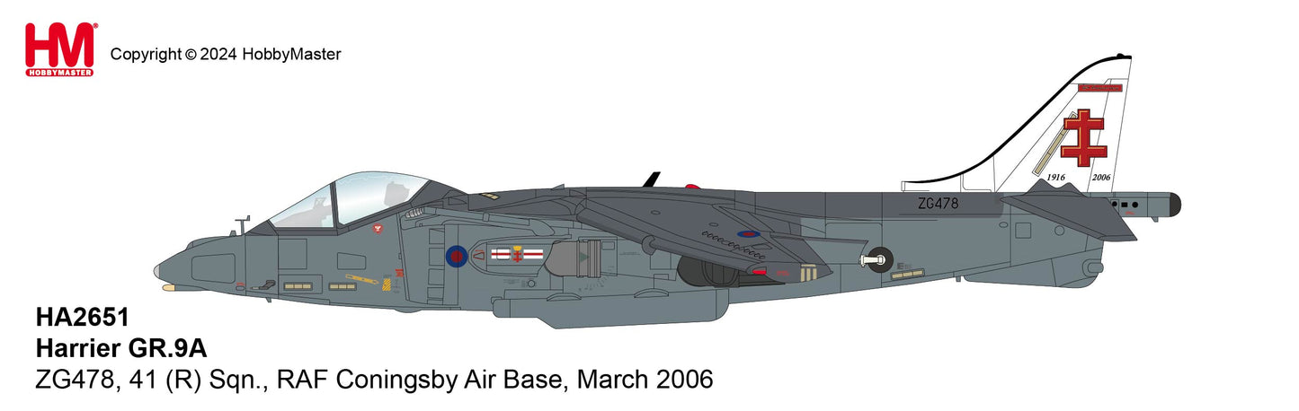 1/72 Harrier GR.9A ZG478 41 (R) Sqn. RAF Coningsby Air Base March 2006