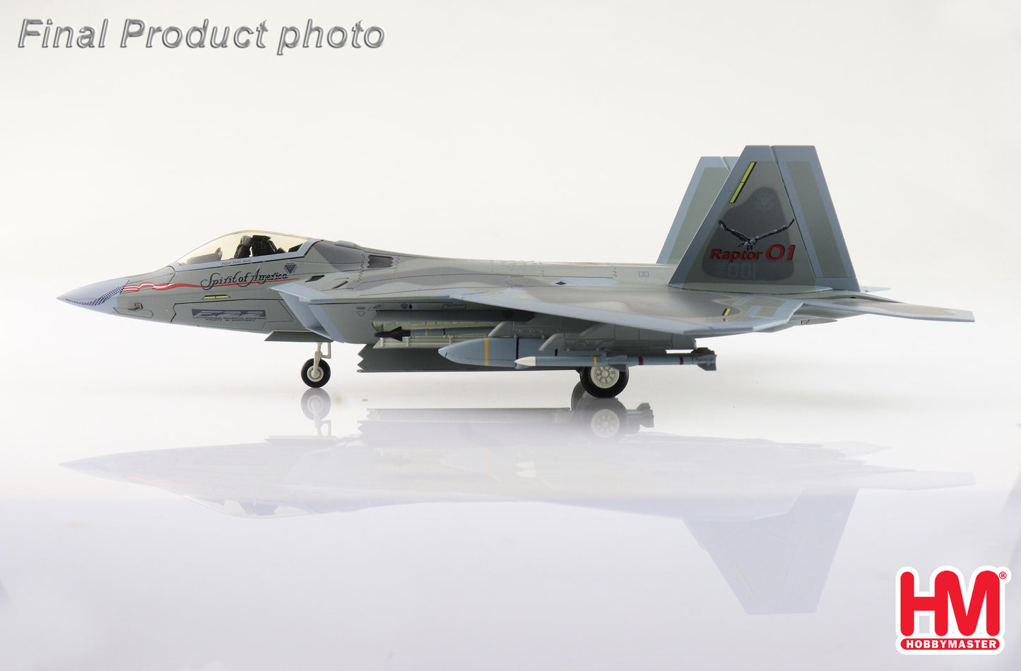 1/72Â F-22 Raptor "Spirit of America" (Underwing Weapons: 2 x AGM-158 8 x AIM-120 2 x Fuel Tanks)