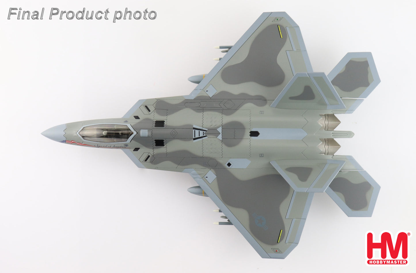 1/72Â F-22 Raptor "Spirit of America" (Underwing Weapons: 2 x AGM-158 8 x AIM-120 2 x Fuel Tanks)