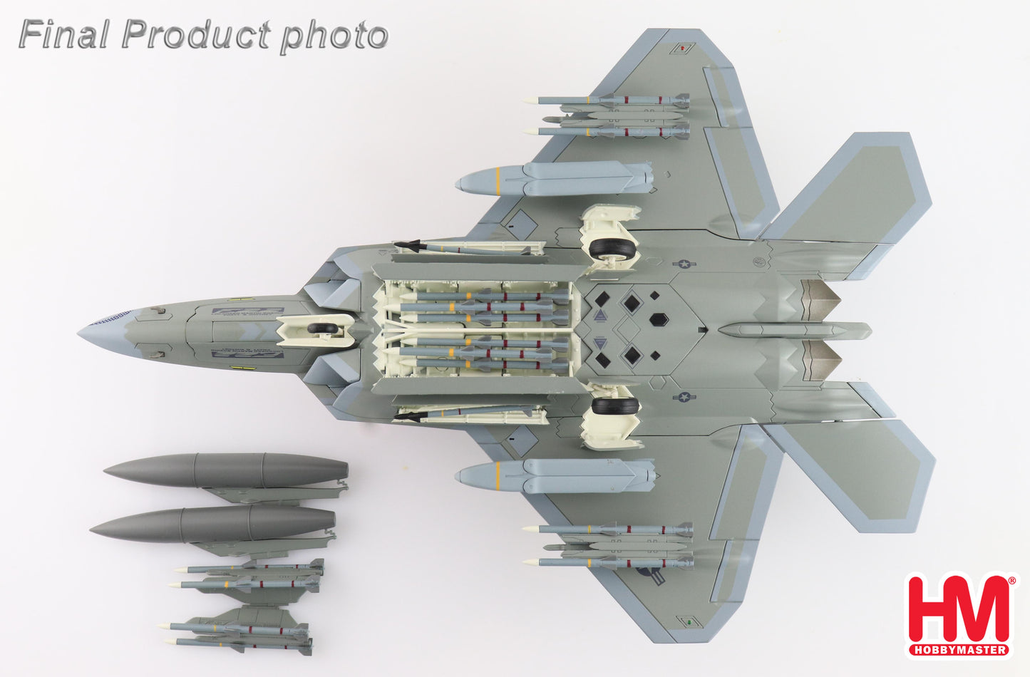 1/72Â F-22 Raptor "Spirit of America" (Underwing Weapons: 2 x AGM-158 8 x AIM-120 2 x Fuel Tanks)