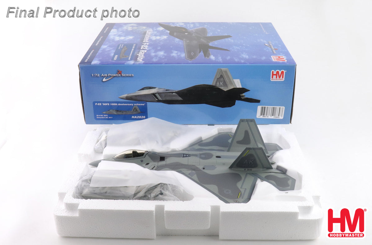 1/72 F-22 "90th FS 100th Anniv. Scheme" 09-4190 90th FS Elmendorf AB 2017