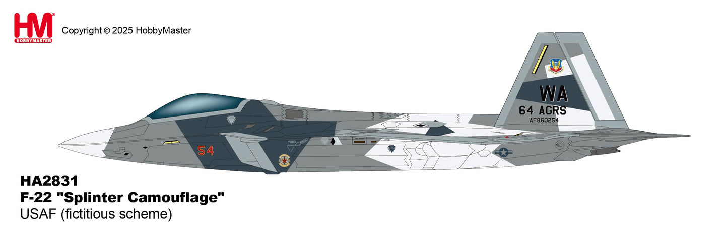 1/72 F-22 "Splinter Camouflage" USAF (Fictitious Scheme)