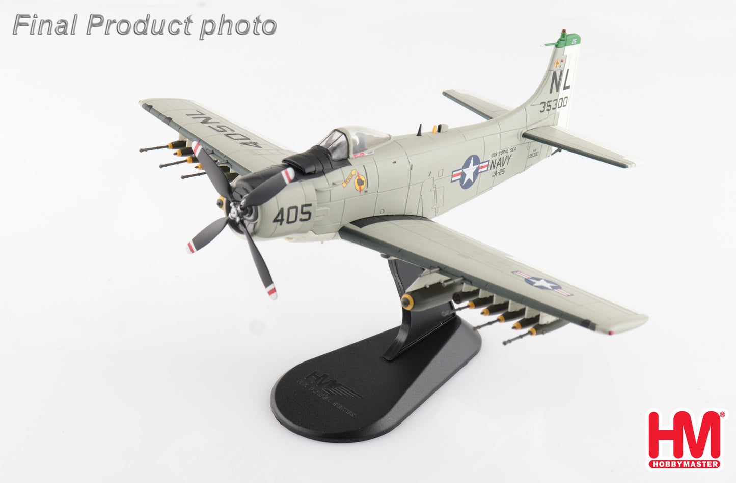 1/72 A-1H Skyraider "Last Combat Mission" 135300 VA-25 USS Coral Sea 1967